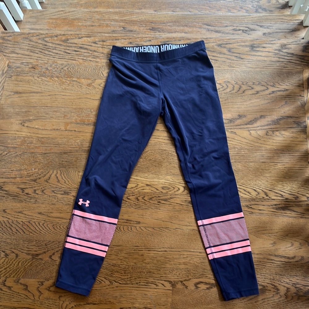Navy Blue Youth Medium Under Armour leggings